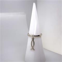 James Avery Fish Charm Sterling Silver Ring